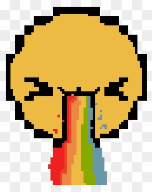 rainbow throw up emoji smiley face pixel art free transparent png clipart images download rainbow throw up emoji smiley face