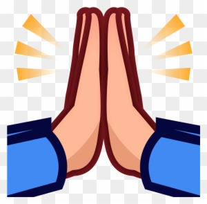 Emoji Praying Hands Prayer High Five Emoticon - Emoji High Five Png