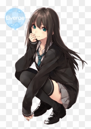 Anime Girl With Brown Hair And Brown Eyes And Headphones - Rin Shibuya Png  - Free Transparent PNG Clipart Images Download