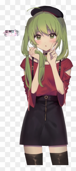 Abrindo seu coração 279-2795511_green-haired-girl-anime-render-green-haired-anime-girls