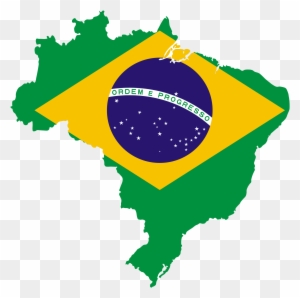 Brazil Clip Art - Brazil Flag Map