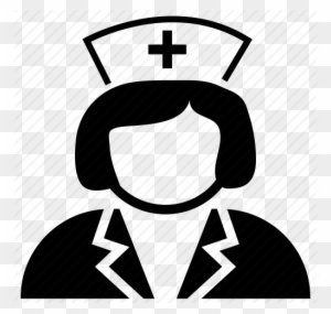 staff nurse clipart black
