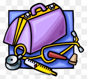 Doctors Bag With Medical Supplies Royalty Free Vector - Doctor Things Clip Art