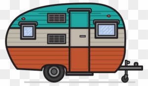 Caravan Clipart Vintage Camper - Camper Clipart