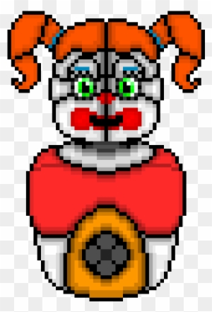 pic Fnaf Pixel Art Grid Circus Baby circus baby circus baby pixel art