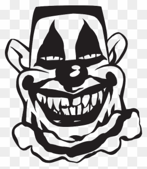 Scary Clown, Circus, Smile, Entertainment, Creepy, - Scary Clown Clipart Black And White