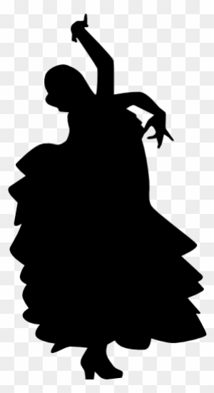 Silhouette, Dance, Dancing, People, Woman, Dancer, - Flamenco Dance Icon Png