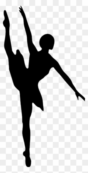 Silhouette Vector Clip Art Of Ballet Dancer - Ballet Dancer Silhouette