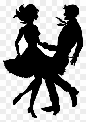 39 - Square Dance Silhouette Png
