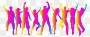 Group Dance Dance Music Clip Art - Celebrate Silhouette