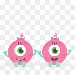 Twin Baby Girl Monsters Svg Scrapbook Cut File Cute - Cute Baby Girl Monsters