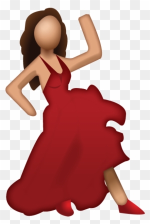 Download Ai File - Dancing Emoji Red Dress - Free Transparent PNG Clipart  Images Download