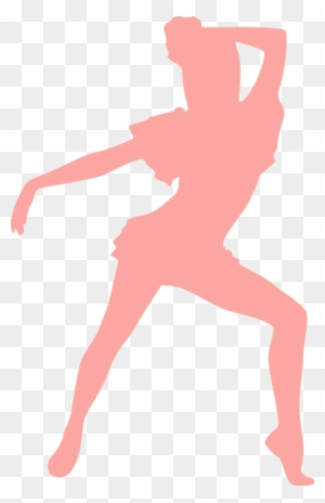 Pink Dancing Girl Public Domain Vectors - Public Domain Dancing Sillouett