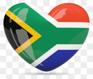 South Africa Flag Heart