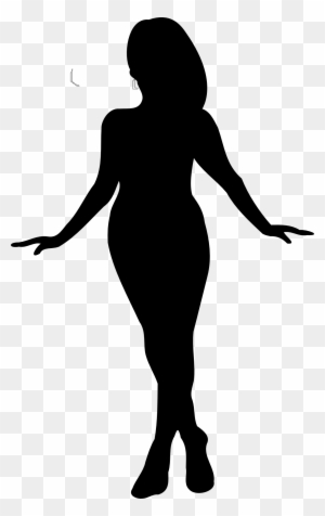 Curvy Woman Silhouette Clip Art At Clker - Silhouette Of A Woman