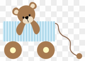 Bebê - Bear In Stocking Rectangle Car Magnet