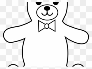 Amazing Outline Of A Teddy Bear Free Download Clip - Teddy Bear Outline Drawing