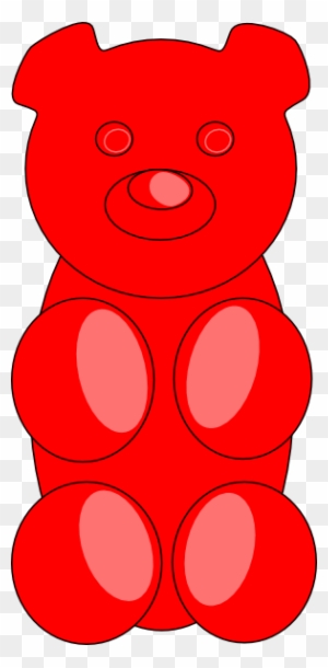Gummy Bear Outline Clip Art At Clker - Gummy Bear Clip Art