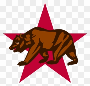 California Bear And Star By Shitalloverhumanity - California State Flag