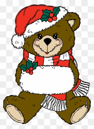 Christmas Bear By @johnny Automatic, A Christmas Themed - Christmas Bear Clipart