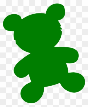 Green Clip Art At Clker - Green Teddy Bear Clip Art
