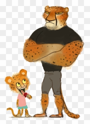 Lion Cheetah Leopard Cartoon Illustration - Portable Network Graphics