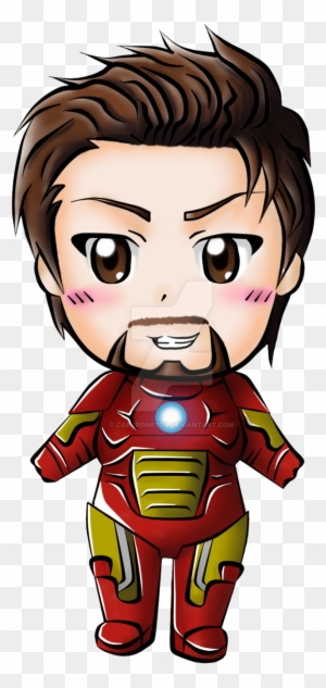 Chibi Tony Stark Aka - Iron Man Cute Chibi - Free Transparent PNG Clipart  Images Download