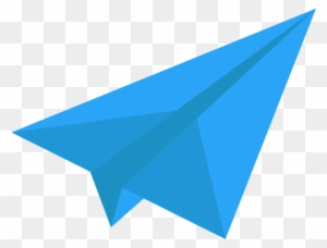 Red Paper Plane Png Image - Blue Paper Airplane Icon