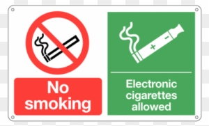 No Smoking/electronic Cigarettes Allowed Signs - No Smoking Or Vaping