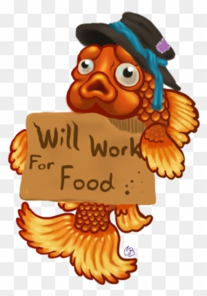 Homeless Goldfish By Victoranox - Cartoon - Free Transparent PNG ...
