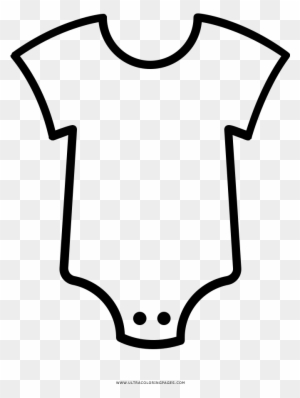 baby clothes clipart black and white