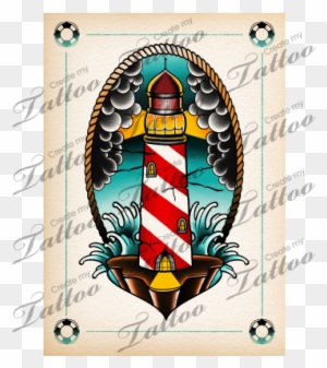 Lighthouse Tattoo Illustration Digital Art By Kaifa's - Lighthouse Tattoo Old School