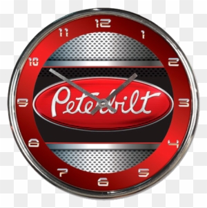 Chrome Wall Clock - Peterbilt 3d Logo Ipod Touch 6 3d Case Full Warp