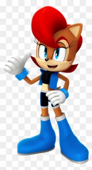Sally Acorn Render By Nibroc-rock - Nibroc Rock Characters Twitter