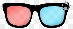 3d Glasses With Paw Print By Fapperscreations - Goggles