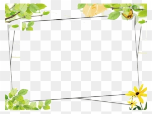 Green Google Images Color Clip Art - Green Flower Frame Png