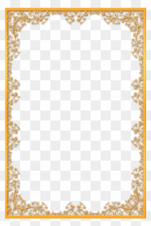 Ornate Gold Frame Png Download - Gold Vintage Border Png