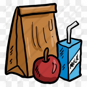Lunch - Clipart - Brown Paper Bag Cartoon - Free Transparent PNG Clipart Images Download