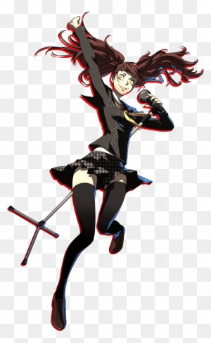 Brown Eyes Brown Hair Earrings Full Body Highres Jewelry Persona 4 Rise Kujikawa Free Transparent Png Clipart Images Download