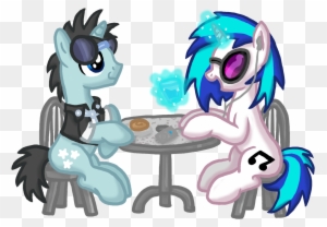 Inkrose98, Background Pony, Clothes, Date, Dj Pon-3, - My Little Pony Dj Pon3 And Neon Lights