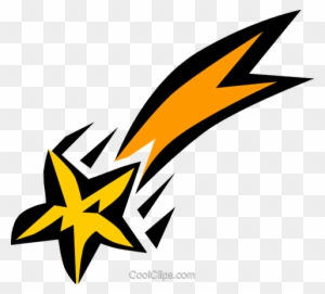 Shooting Star Royalty Free Vector Clip Art Illustration - Shooting Star