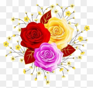 Garden Roses Beach Rose Flower Illustration - Portable Network Graphics