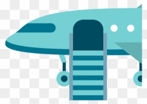 Green Airplane Travel Transport Icon - Icon