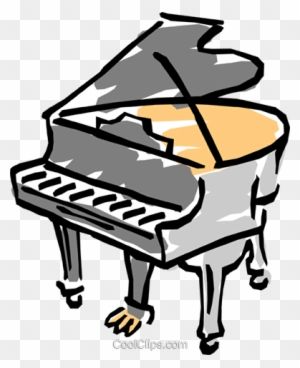 Grand Piano Royalty Free Vector Clip Art Illustration - Mitch 'n' Amy : Things Left Undone : Cd