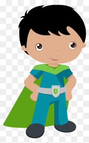 Kids Dressed As Superheroes Clipart - Kid Superhero Clipart