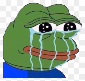 Feelings Reaction Frog Meme Cry Tears Freetoedit - Smiling Crying Pepe ...