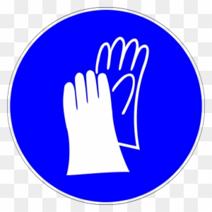 Glove Clipart Lab Safety - Safety Hand Gloves Sign