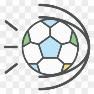 The Ball At The Stadium - Football Outline