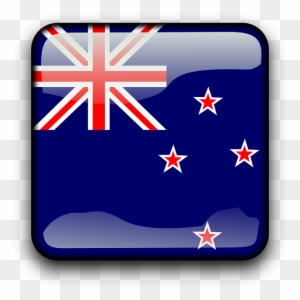 Button New Zealand, Flag, Country, Nationality, Square, - New Zealand Flag Animated Gif