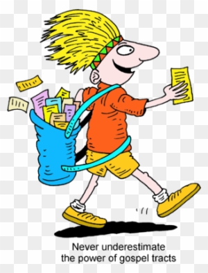 Passing Out Tracts Clip Art